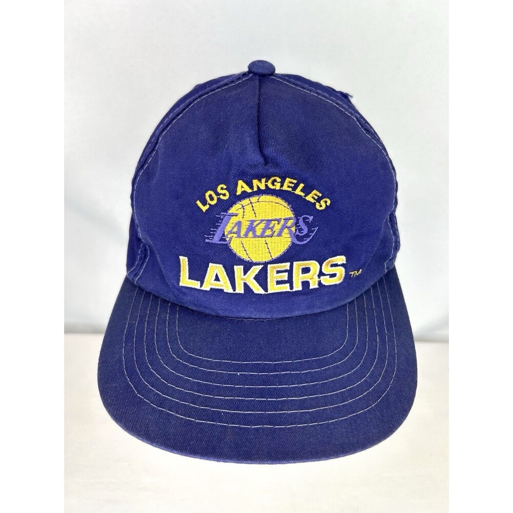 Vintage Los Angeles Lakers Sports Specialties Gameday Snapback Hat Cotton